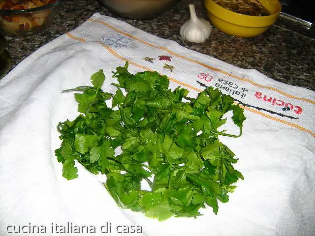 conservare prezzemolo