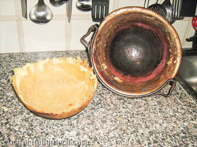 come usare pulire paiolo polenta
