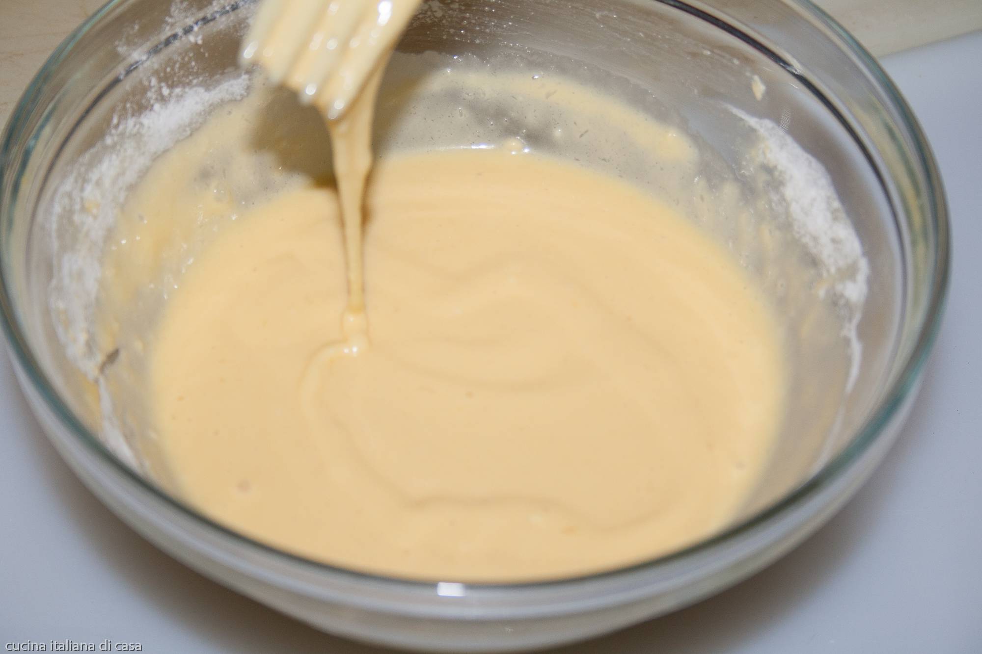 pastella che cola da forchetta