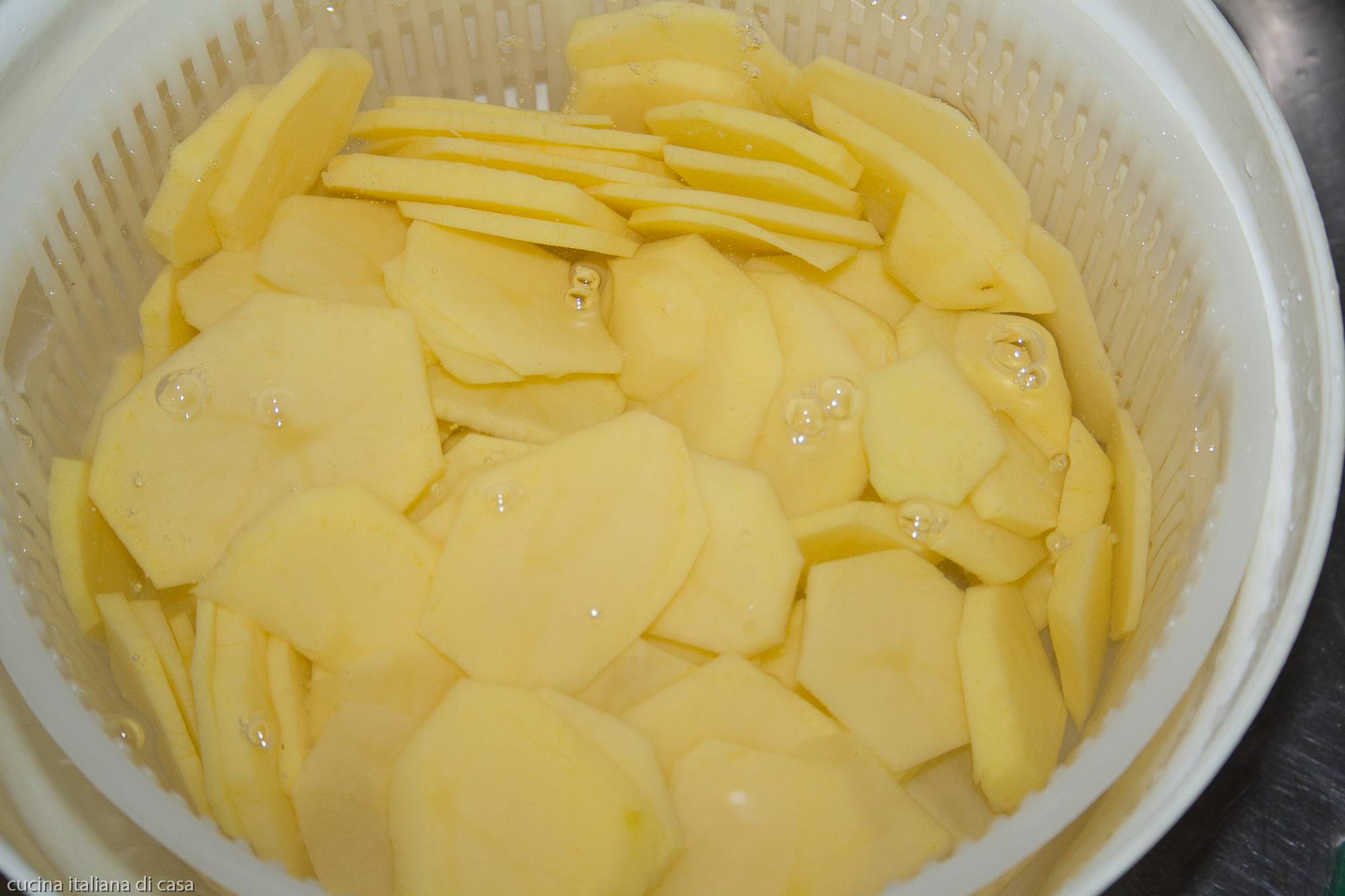 patate in acqua