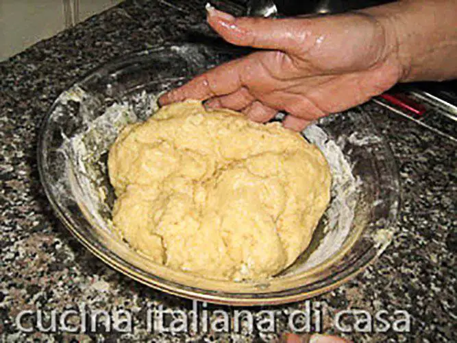 pasta del panettone milanese nella ciotola