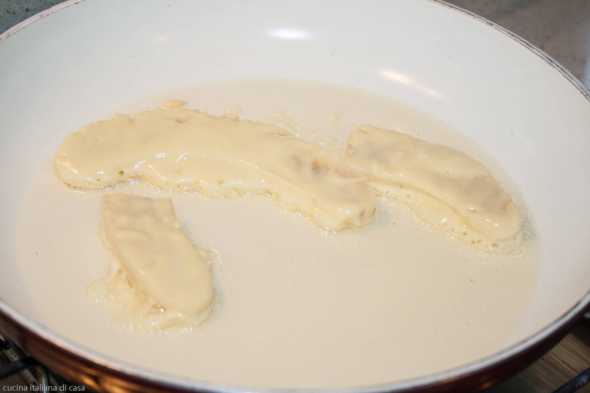 friggee banane in olio di riso