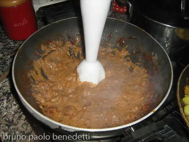 frullare salsa fagiano