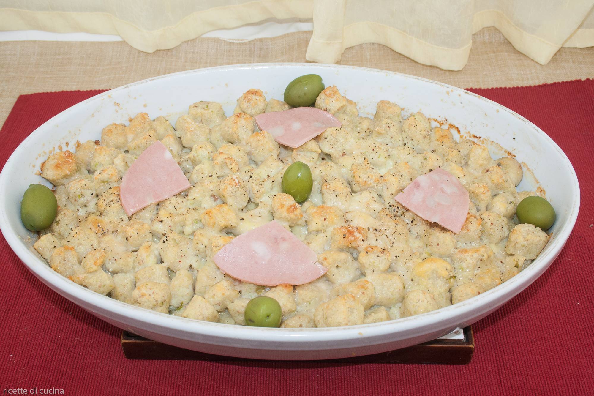 gnocchi di ricotta in teglia