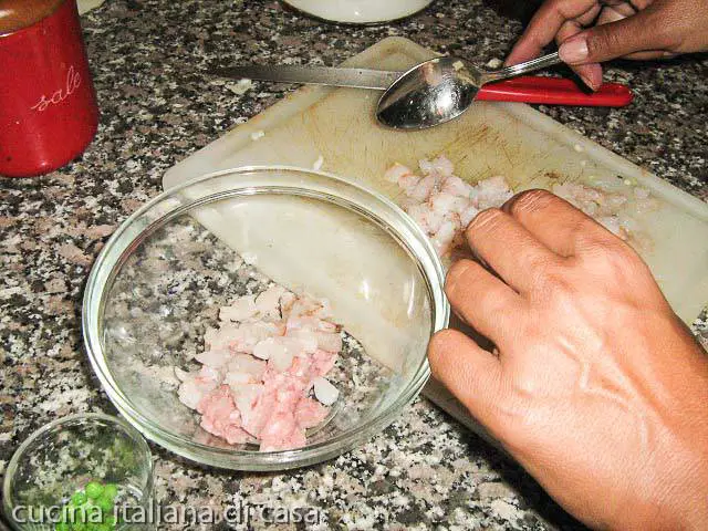 gamberi e maiale