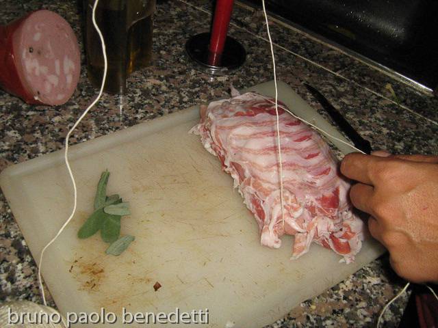 legare rotolo tacchino