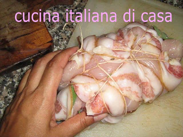 petto di pollo avvolto