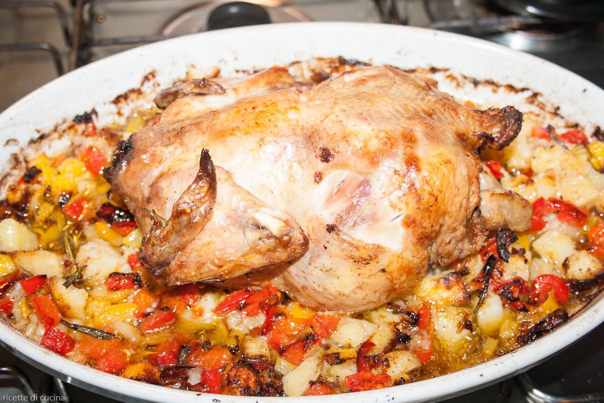 pollo forno patate