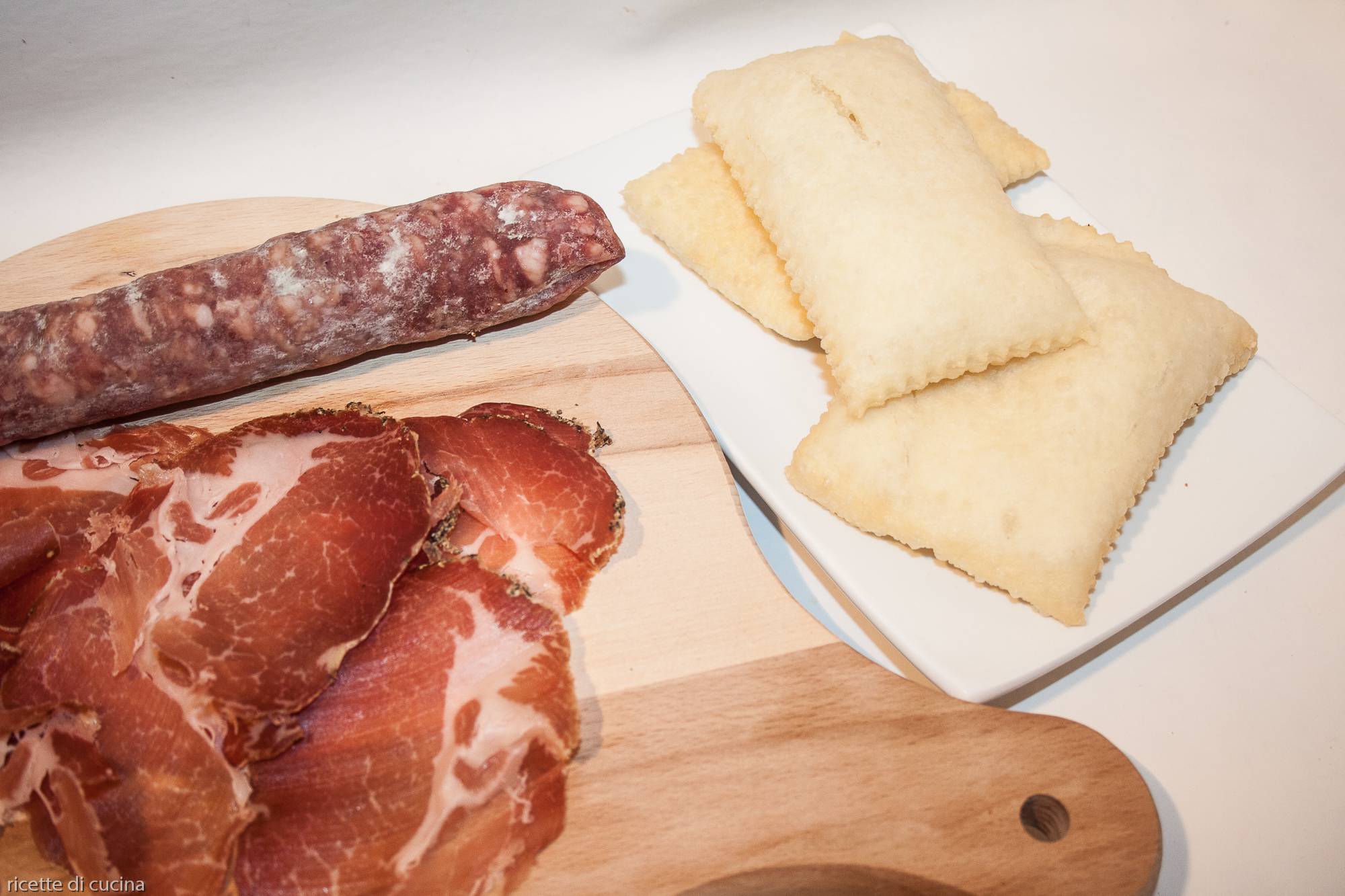 gnocco fritto con salumi