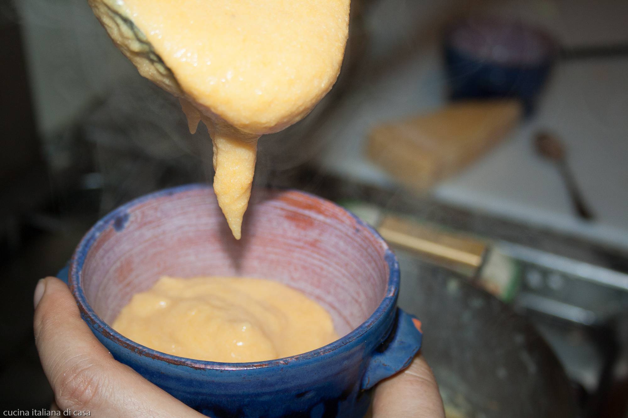 crema omogenea di zucca e patate