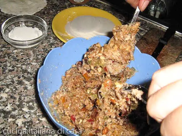 mescolare composto per il panforte Margherita di Siena