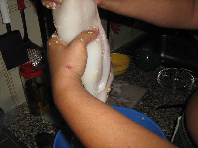calamaro ripieno di pesce