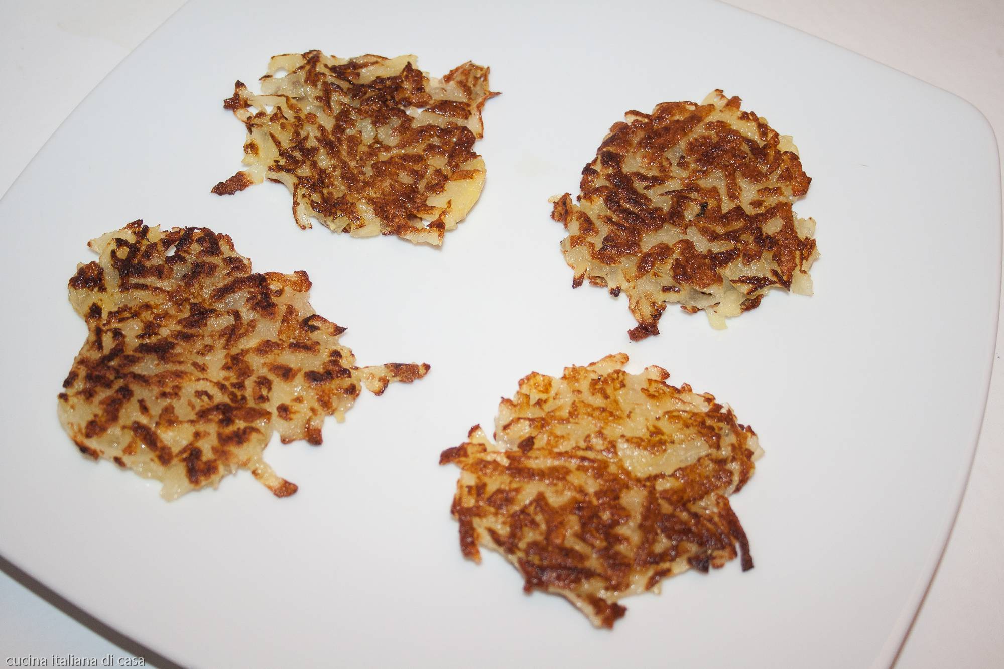 rosti di patate cotti