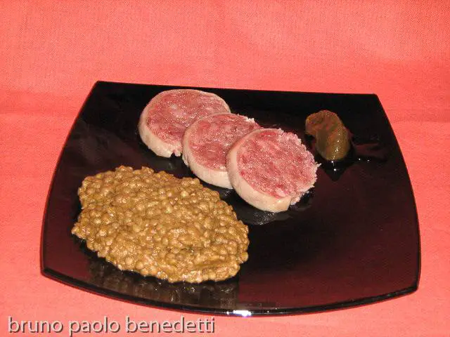 zampone con lenticchie