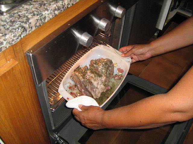 mettere coscia agnello in forno