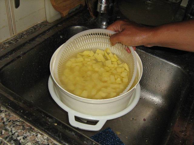 lavare patate