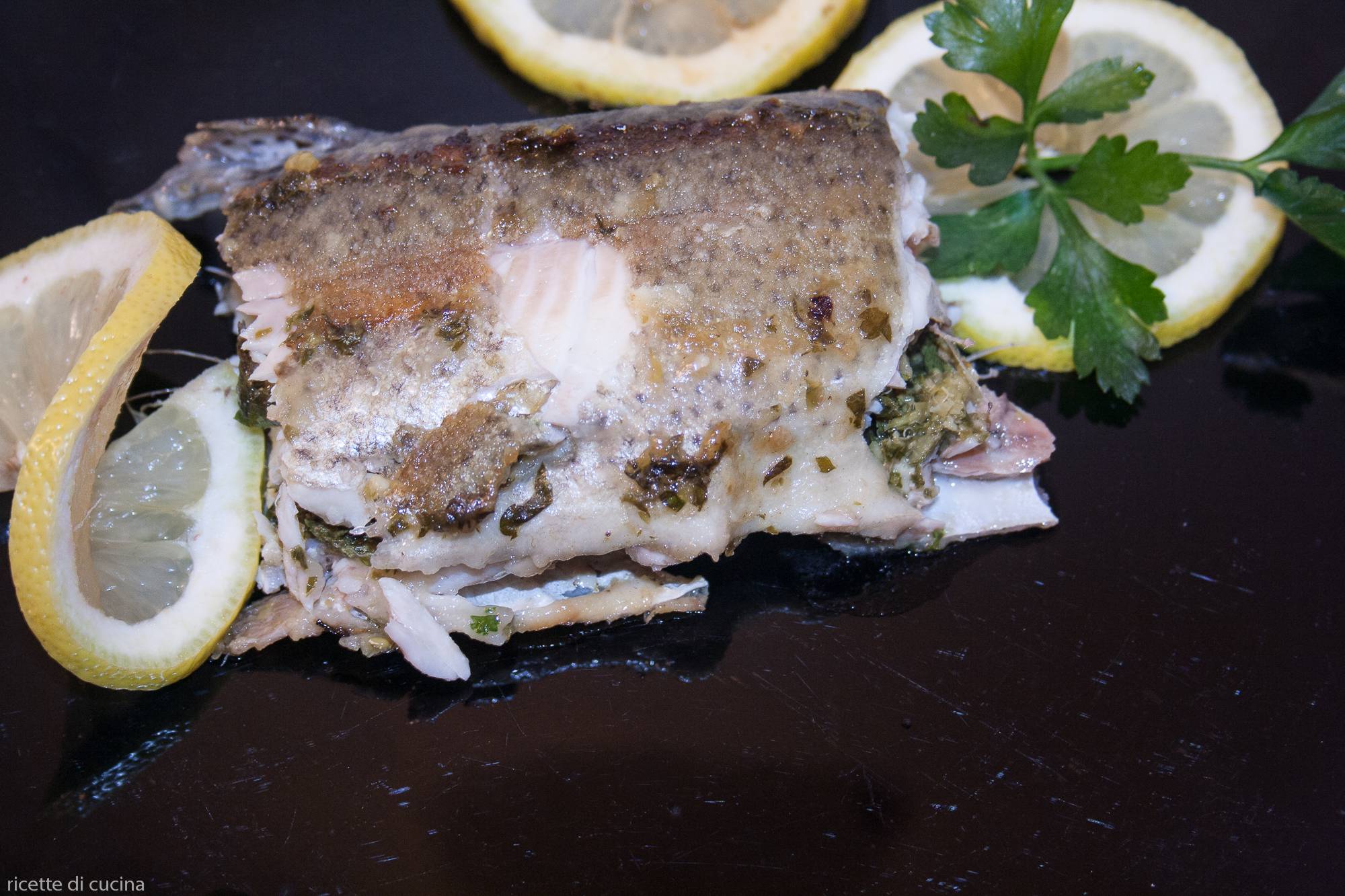 ricetta light trota ripiena
