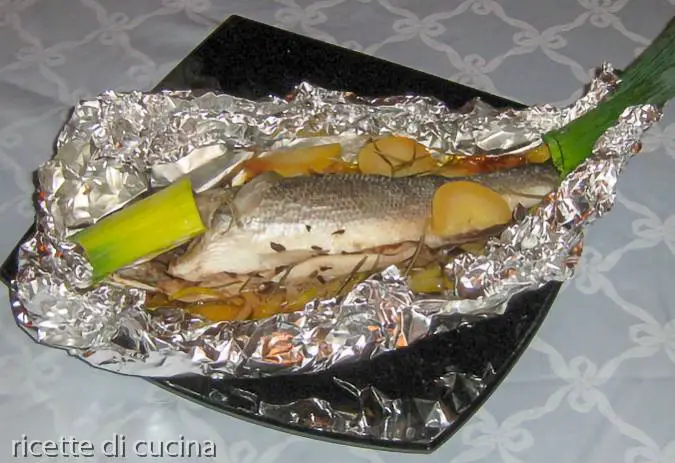 ricetta branzino cartoccio