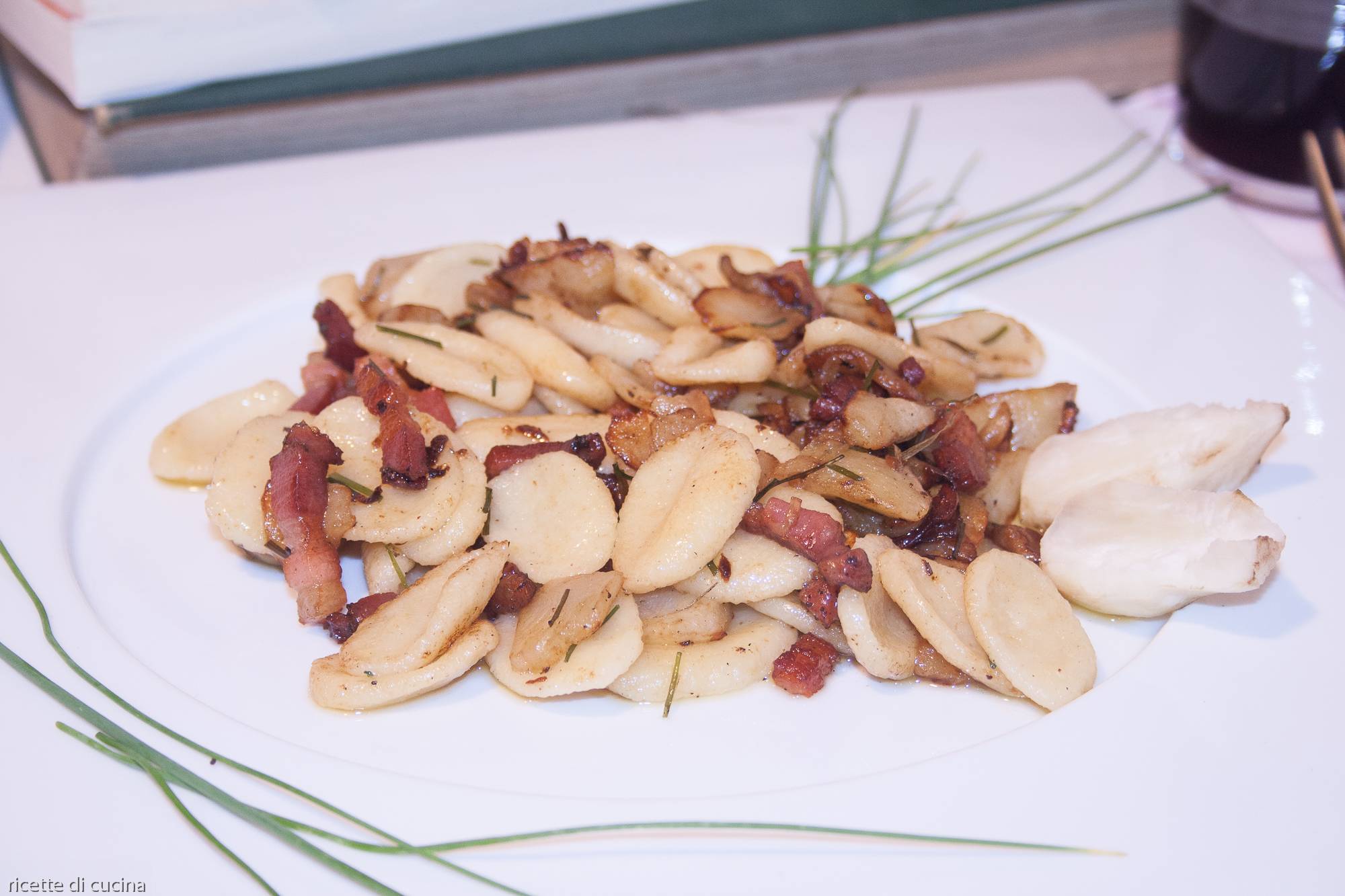 ricetta orecchiette pasta topinambur