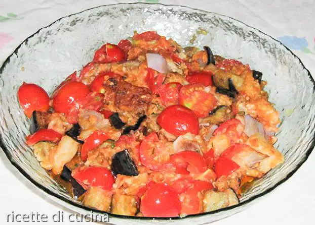 ricetta spezzatino melanzane