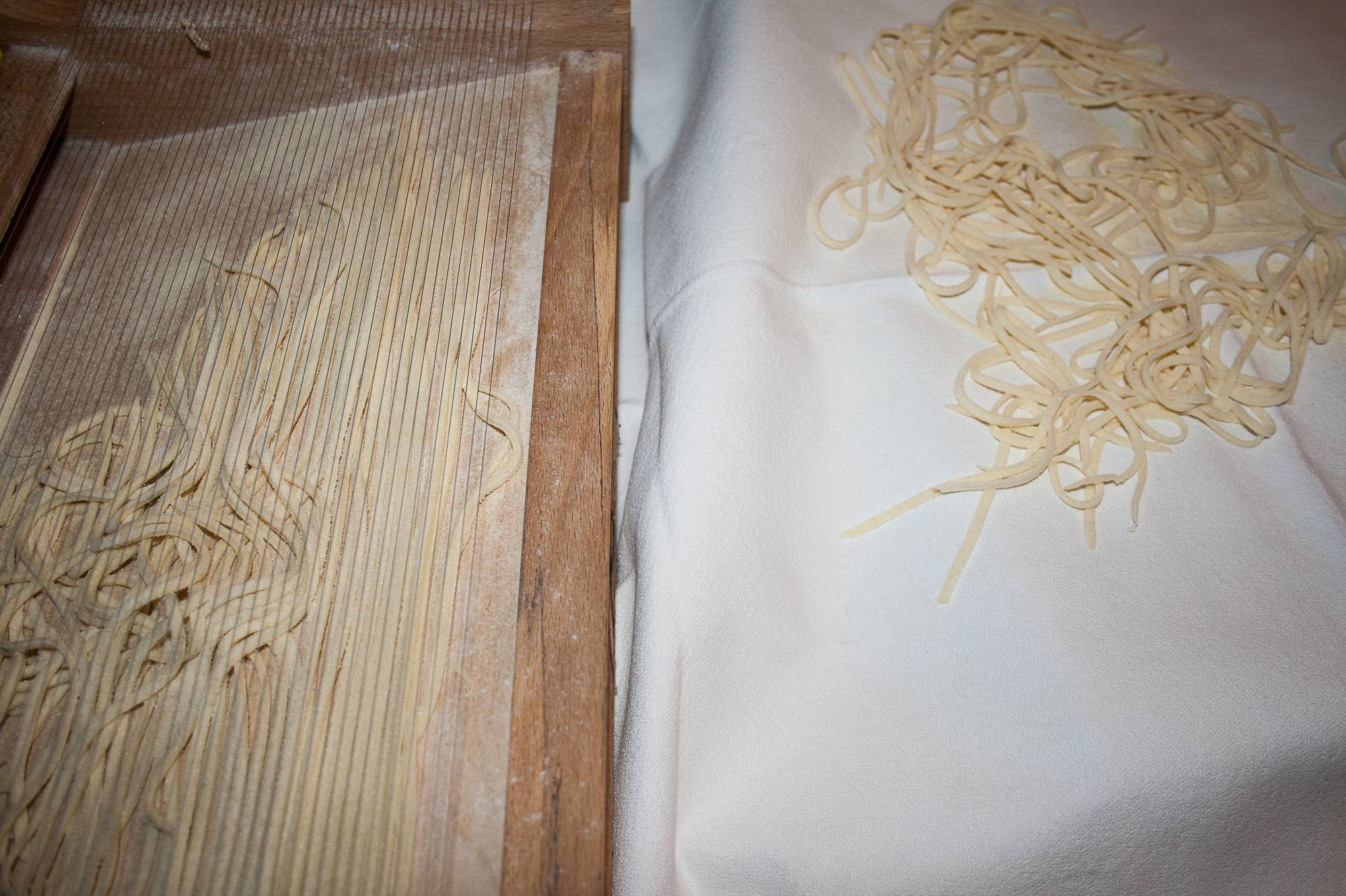 ricetta per fare gli spaghetti alla chitarra