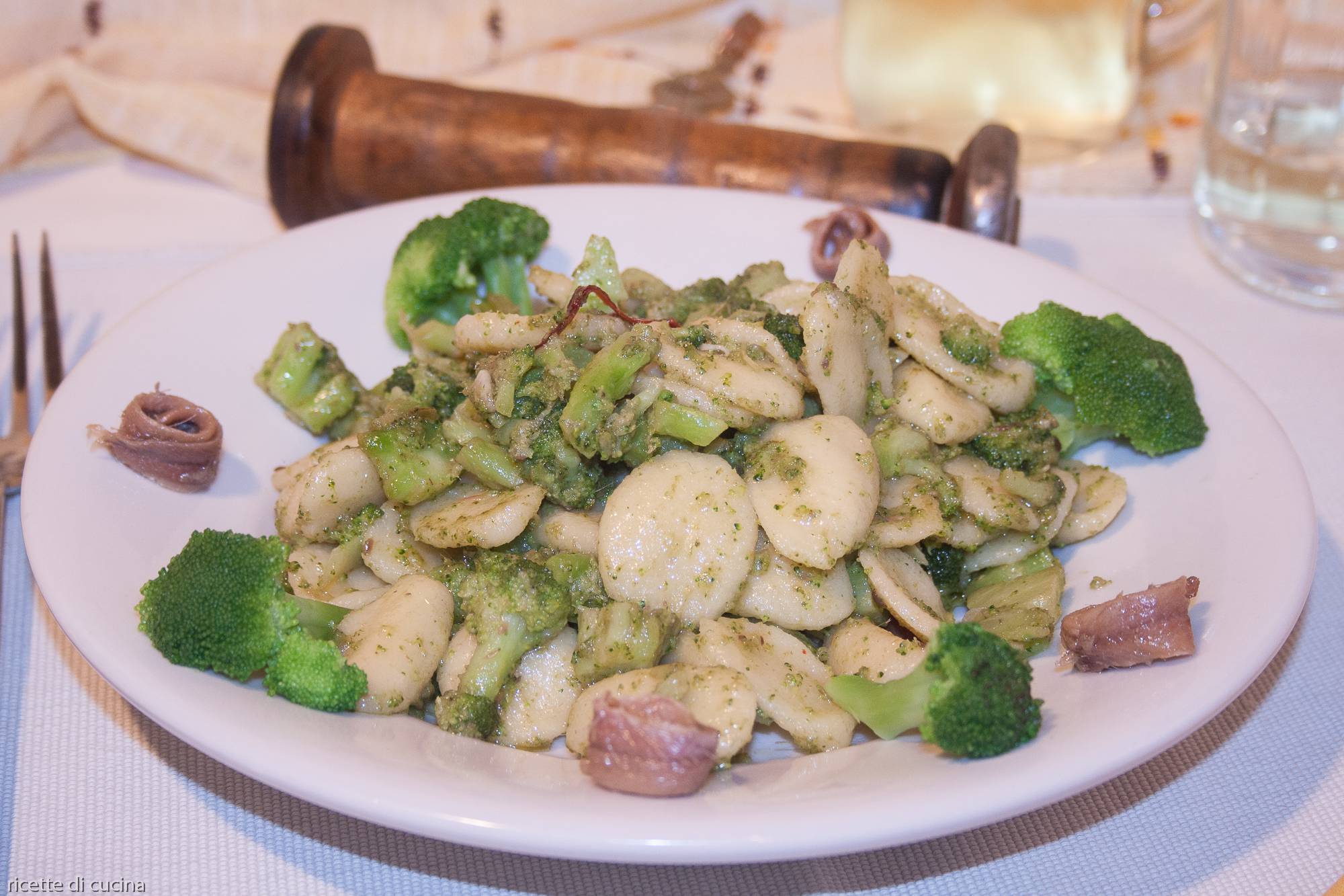 ricetta orecchiette broccoli