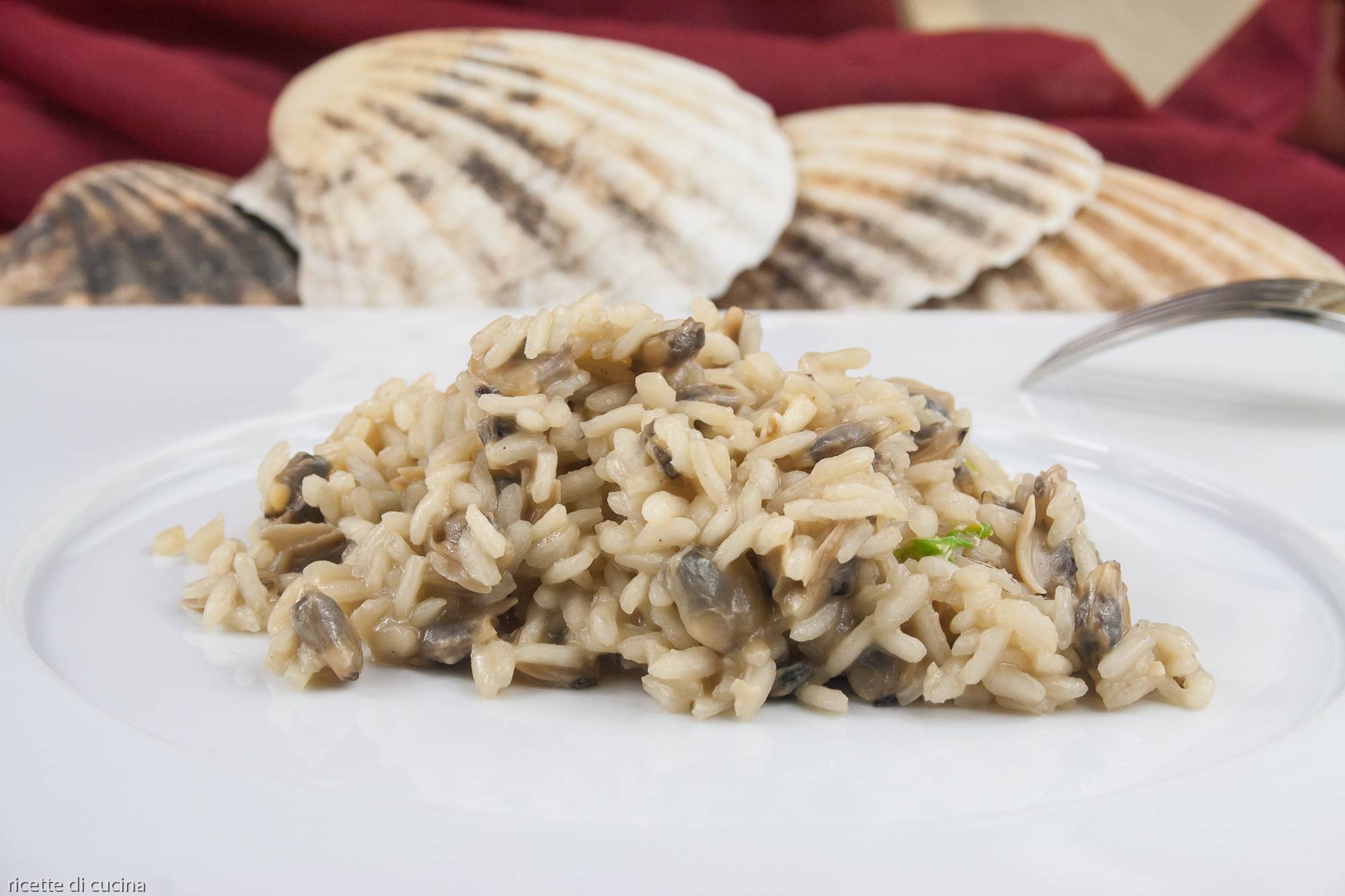 ricetta risotto vongole