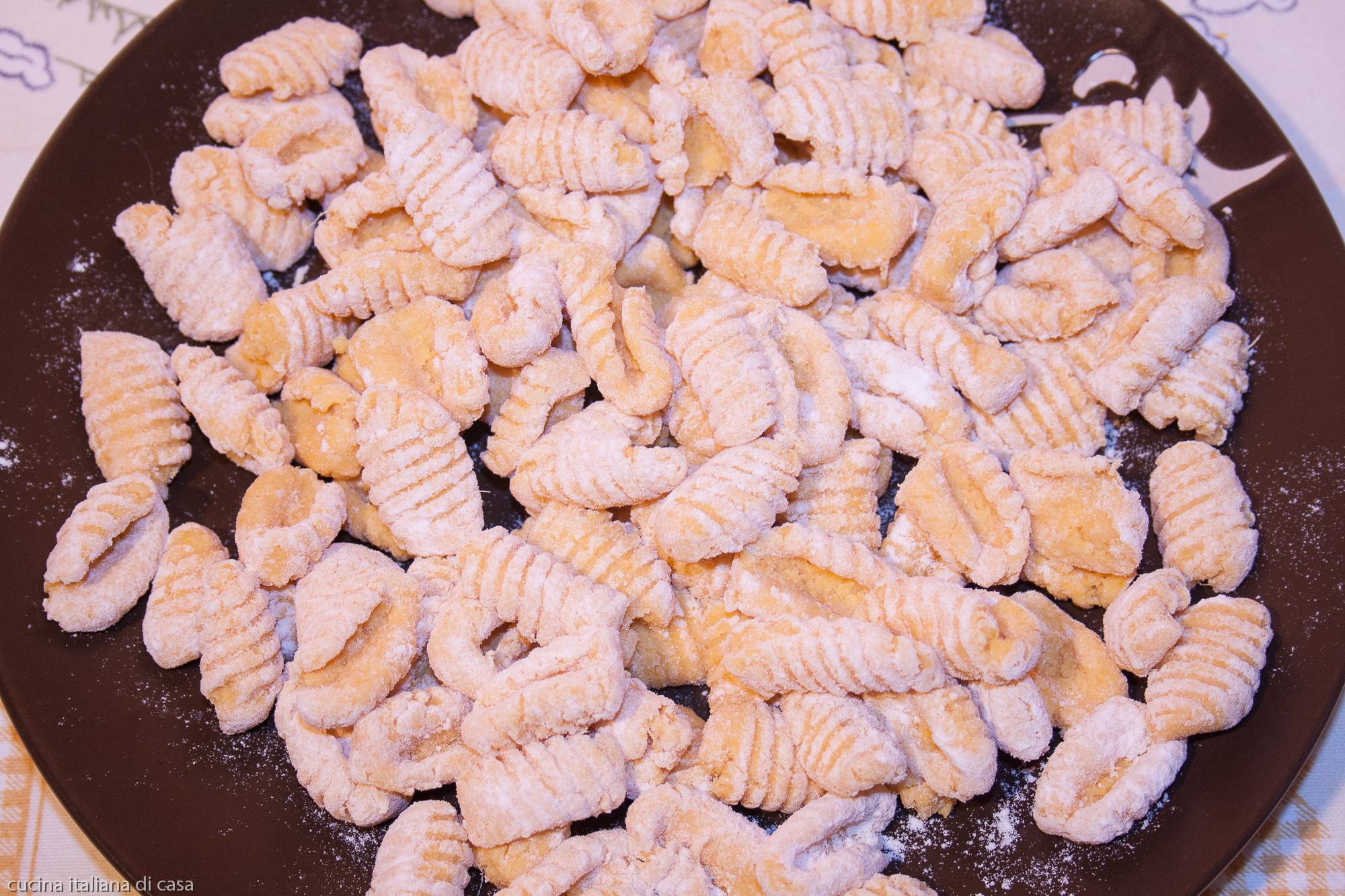 ricetta gnocchi di zucca