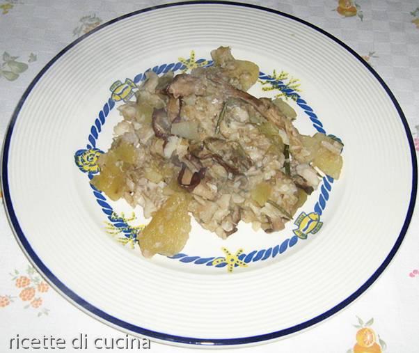 padellata merluzzo patate funghi secchi