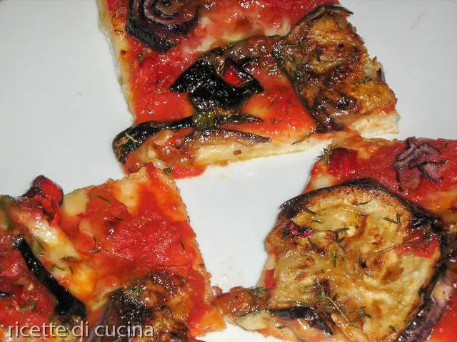 ricetta pizza verdure