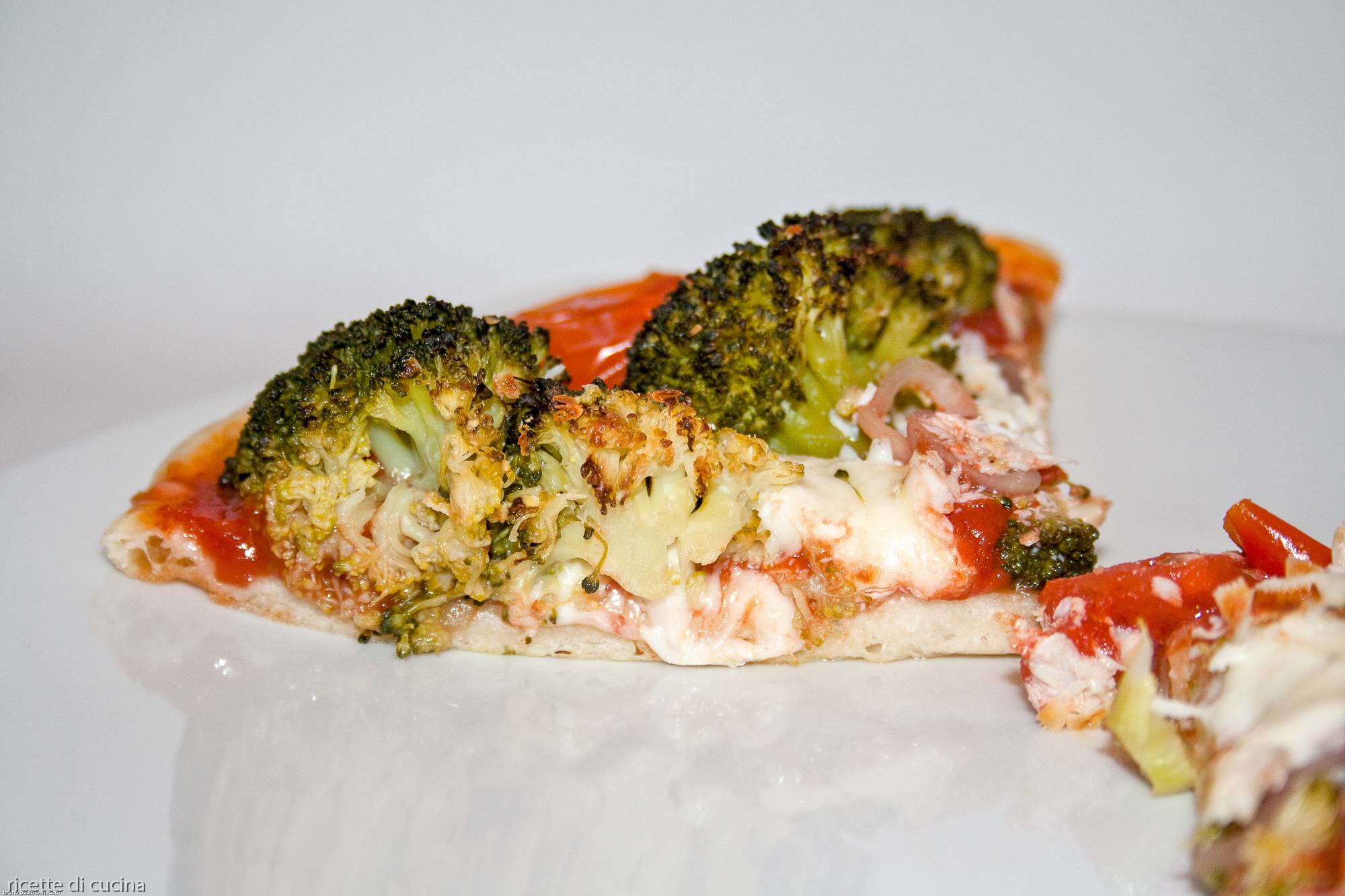 ricetta pizza ortolana broccoli