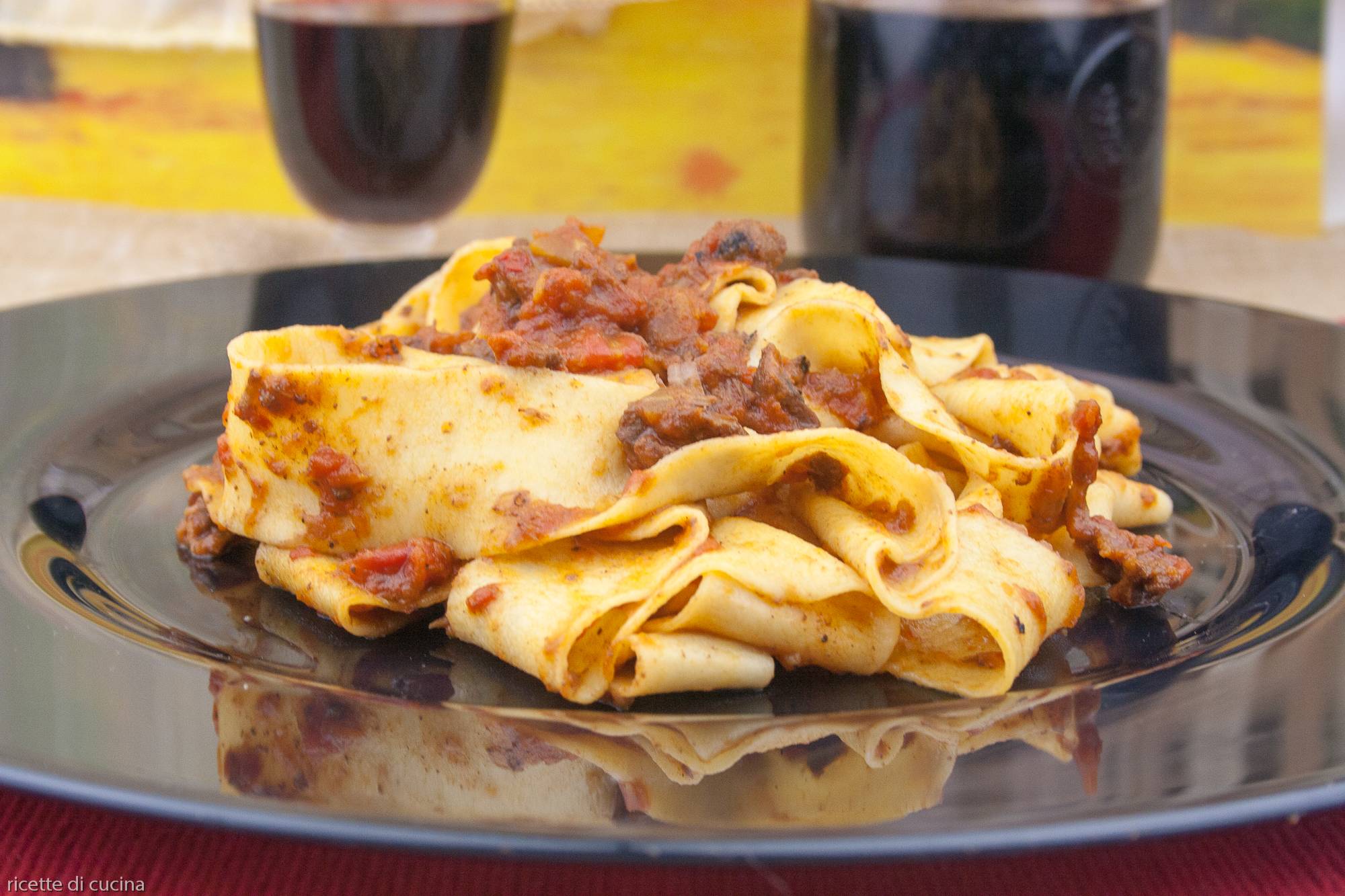 ricetta pappardelle sugo lepre