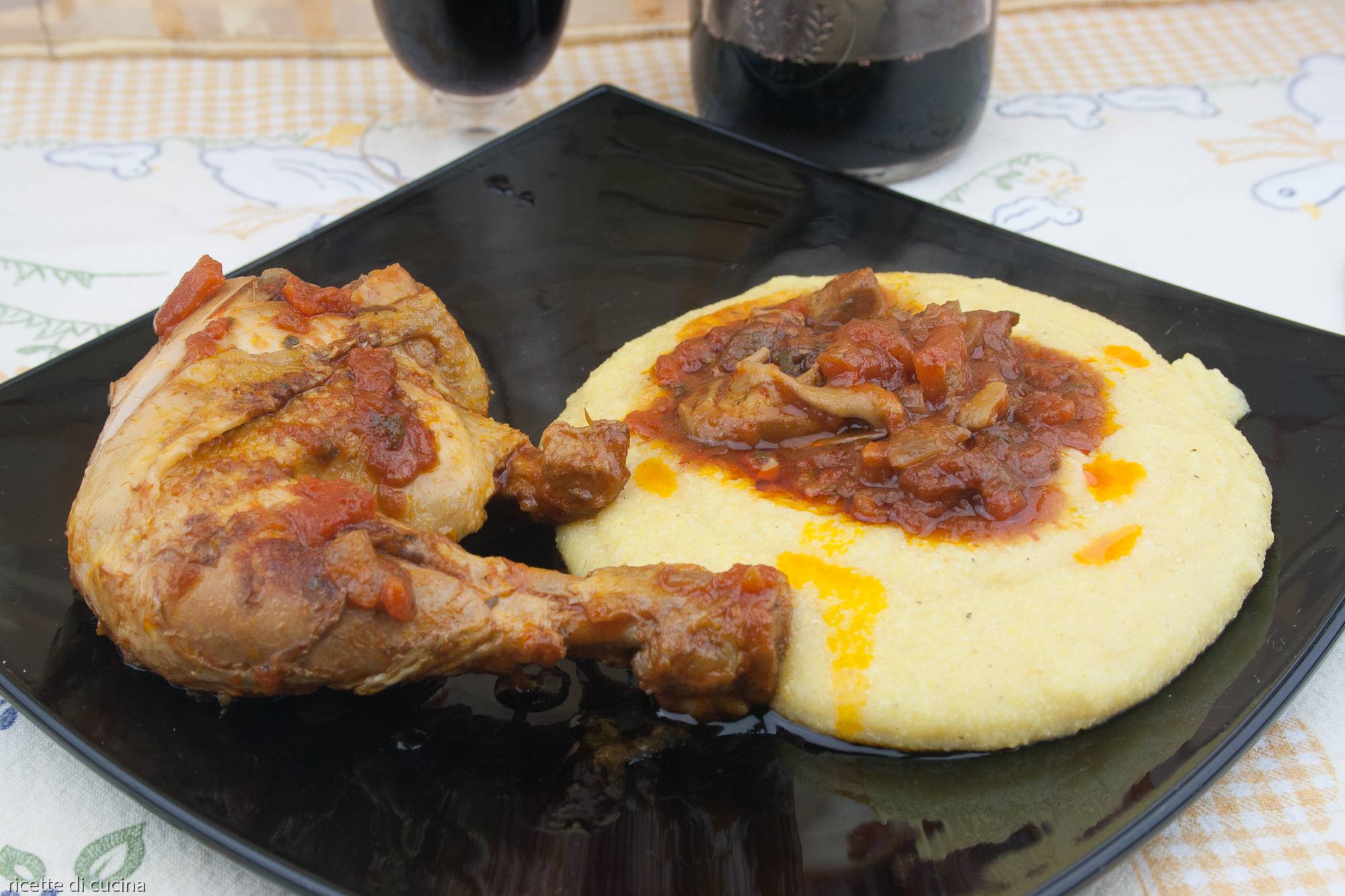 ricetta pollo alla cacciatora funghi porcini