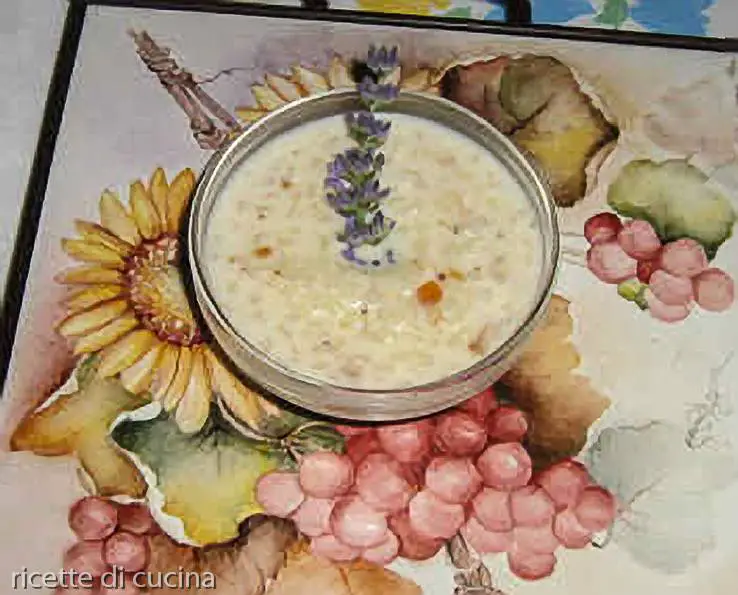 ricetta budino riso lavanda