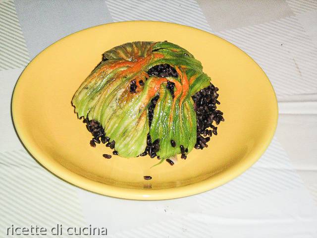 ricetta sformato riso venere nero