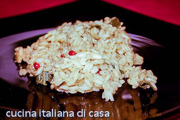 ricetta risotto canocchie