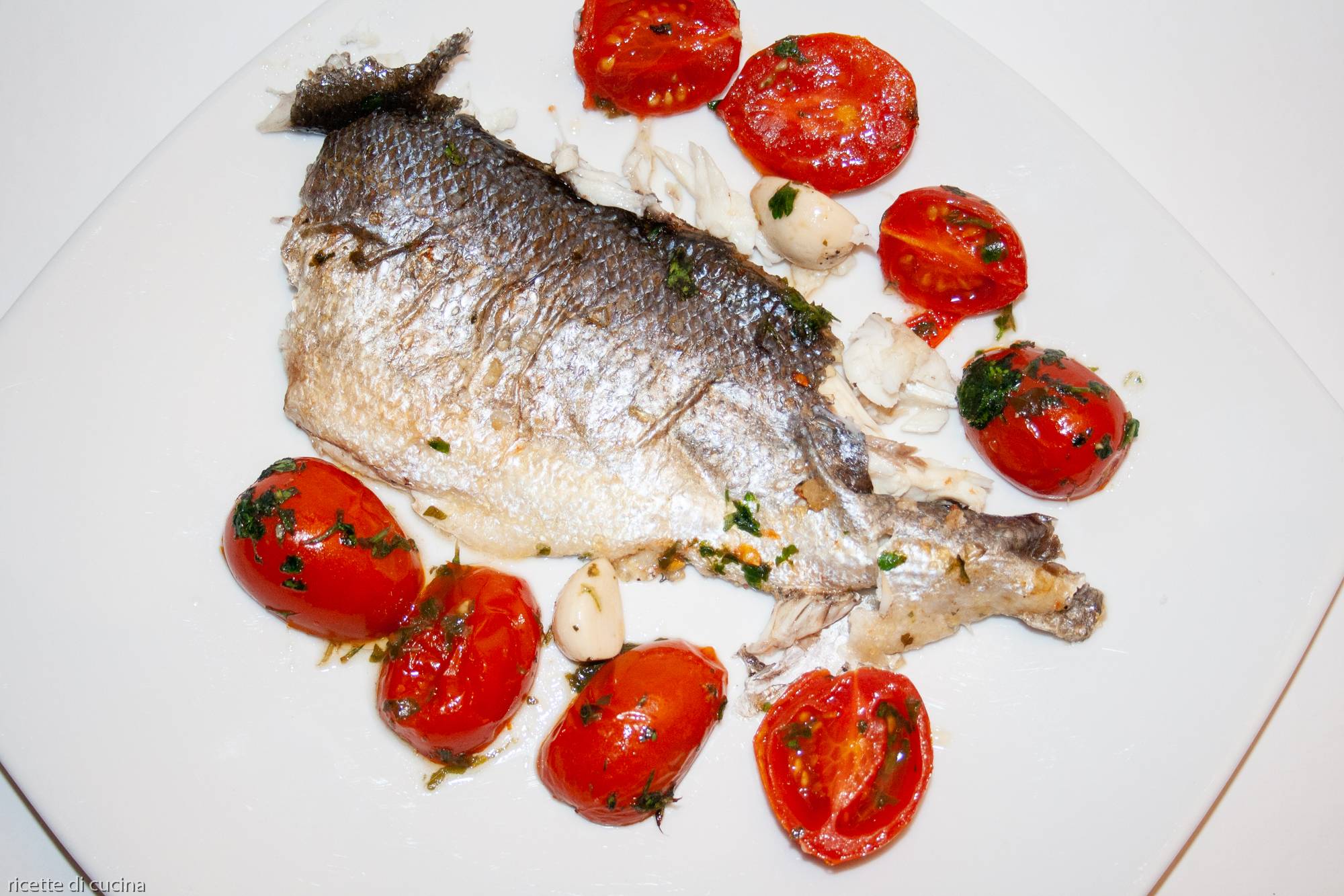 ricetta branzino mediterranea orata