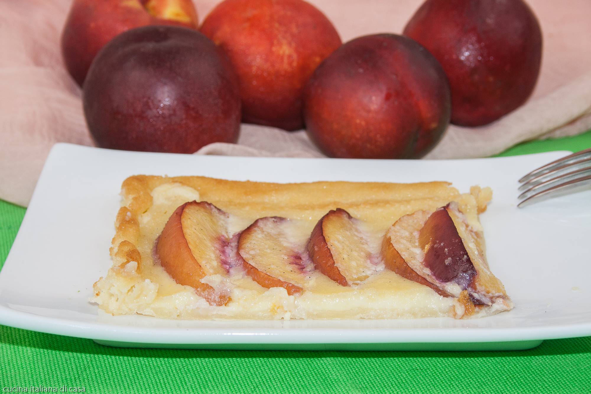 ricetta dessert pesche