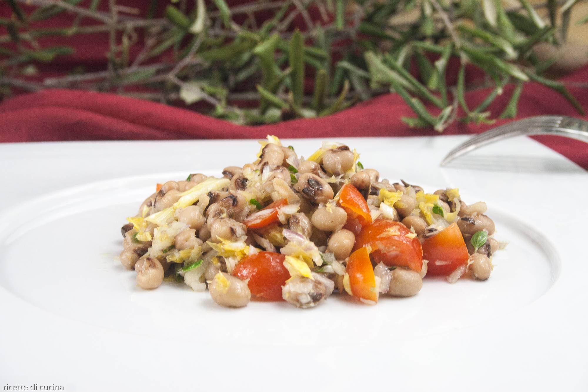 ricetta insalata fagioli dell'occhio