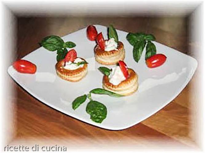 ricetta vol-au-vent  formaggio stracciatella