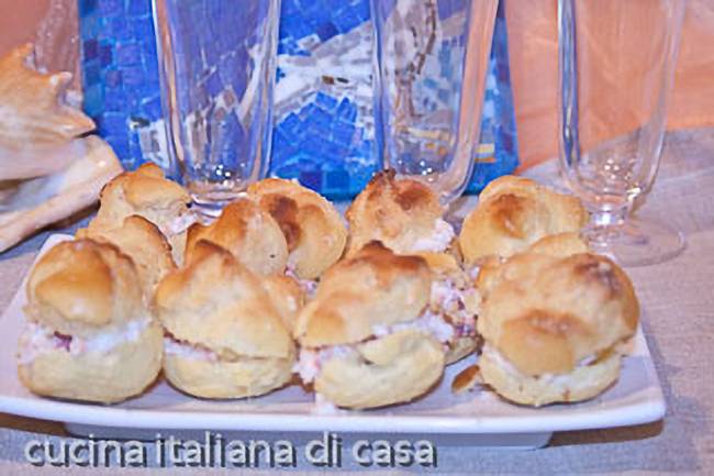 ricetta bigne granseola