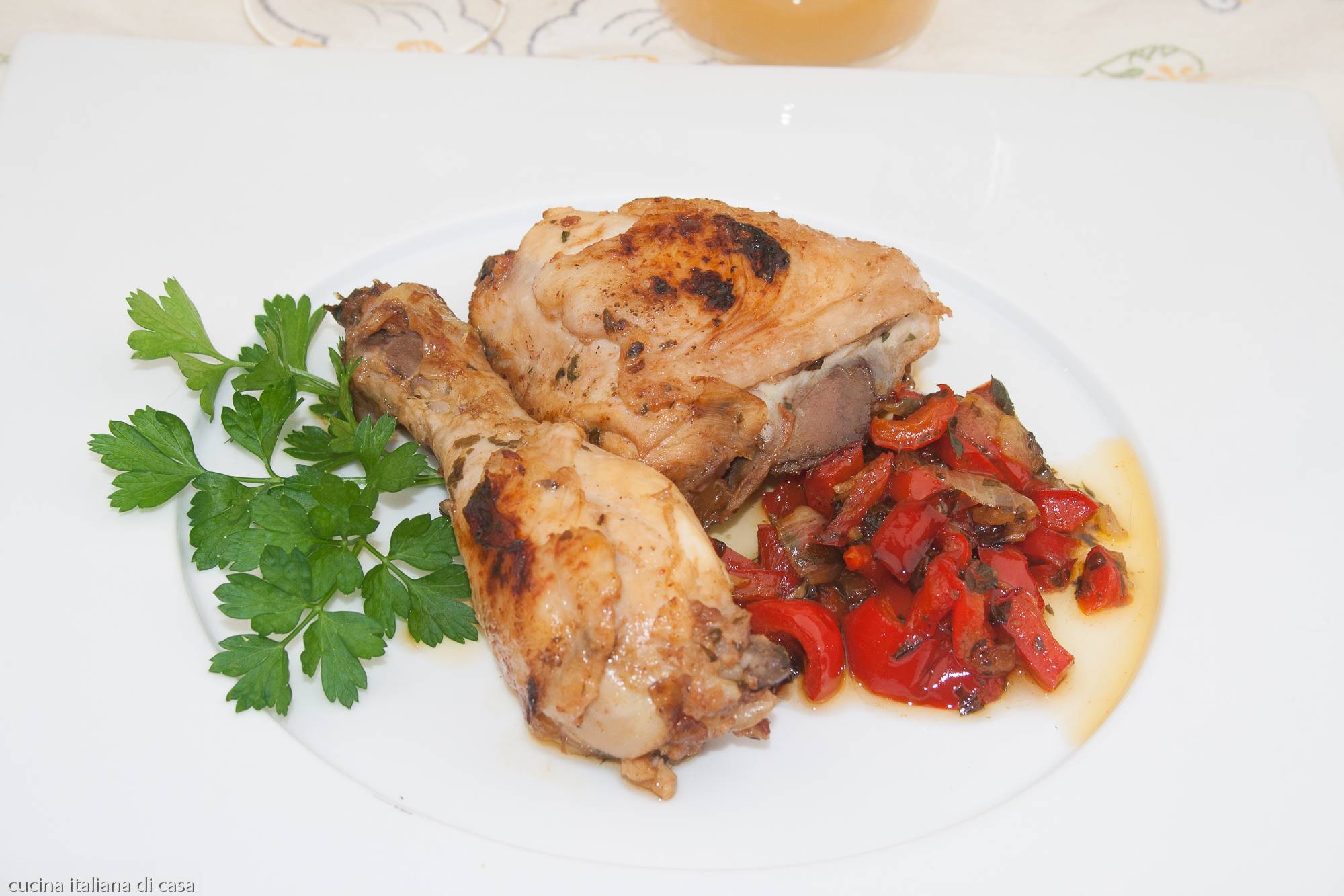 ricetta pollo con peperoni, ricetta leggera ed economica