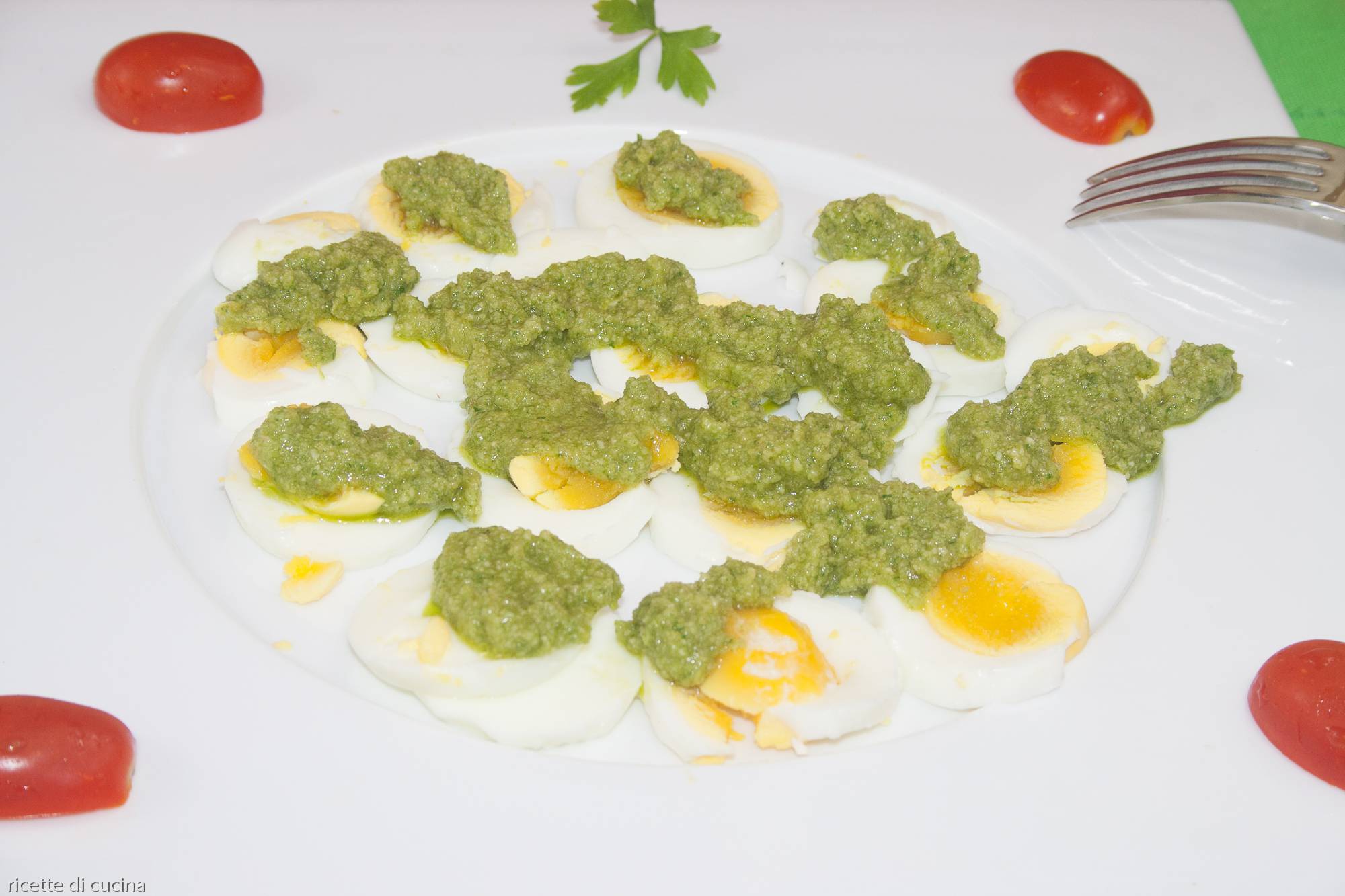 ricetta uova salsa verde