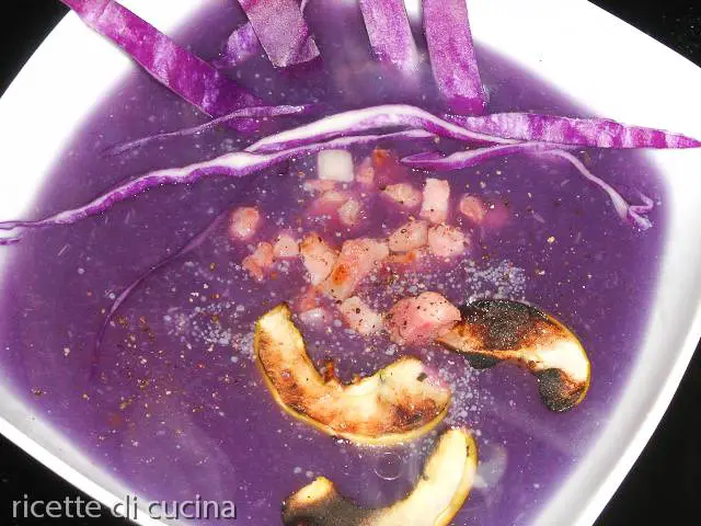 ricetta zuppa cavolo viola