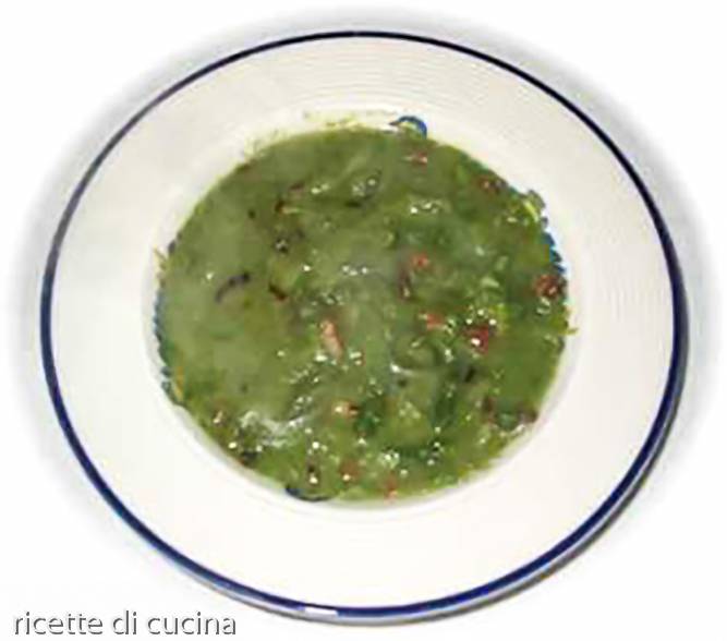 ricetta zuppa crema asparagi pancetta