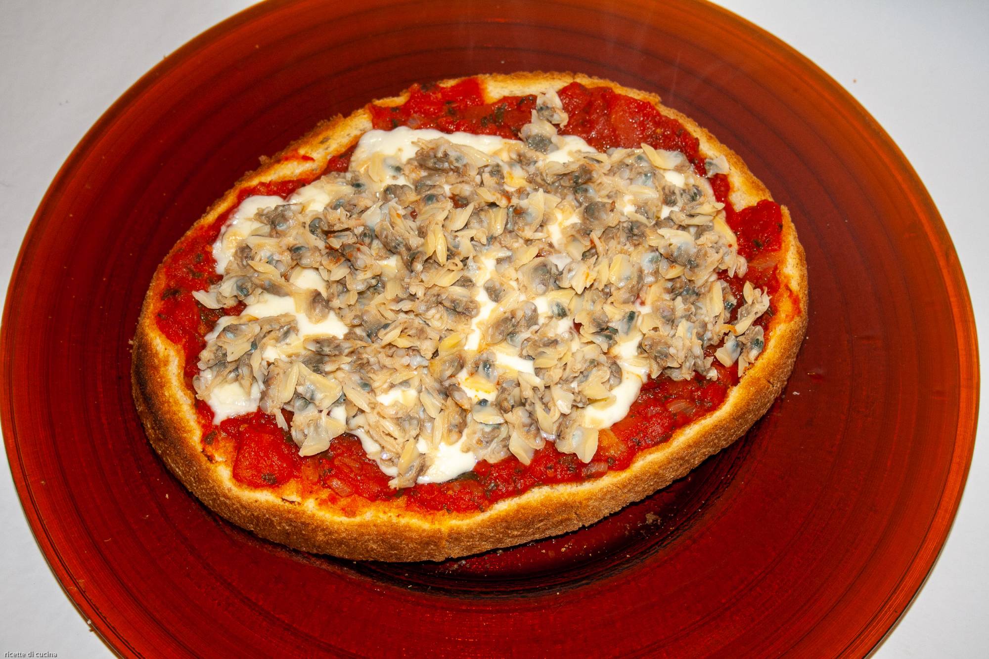 ricetta bruschetta con le vongole