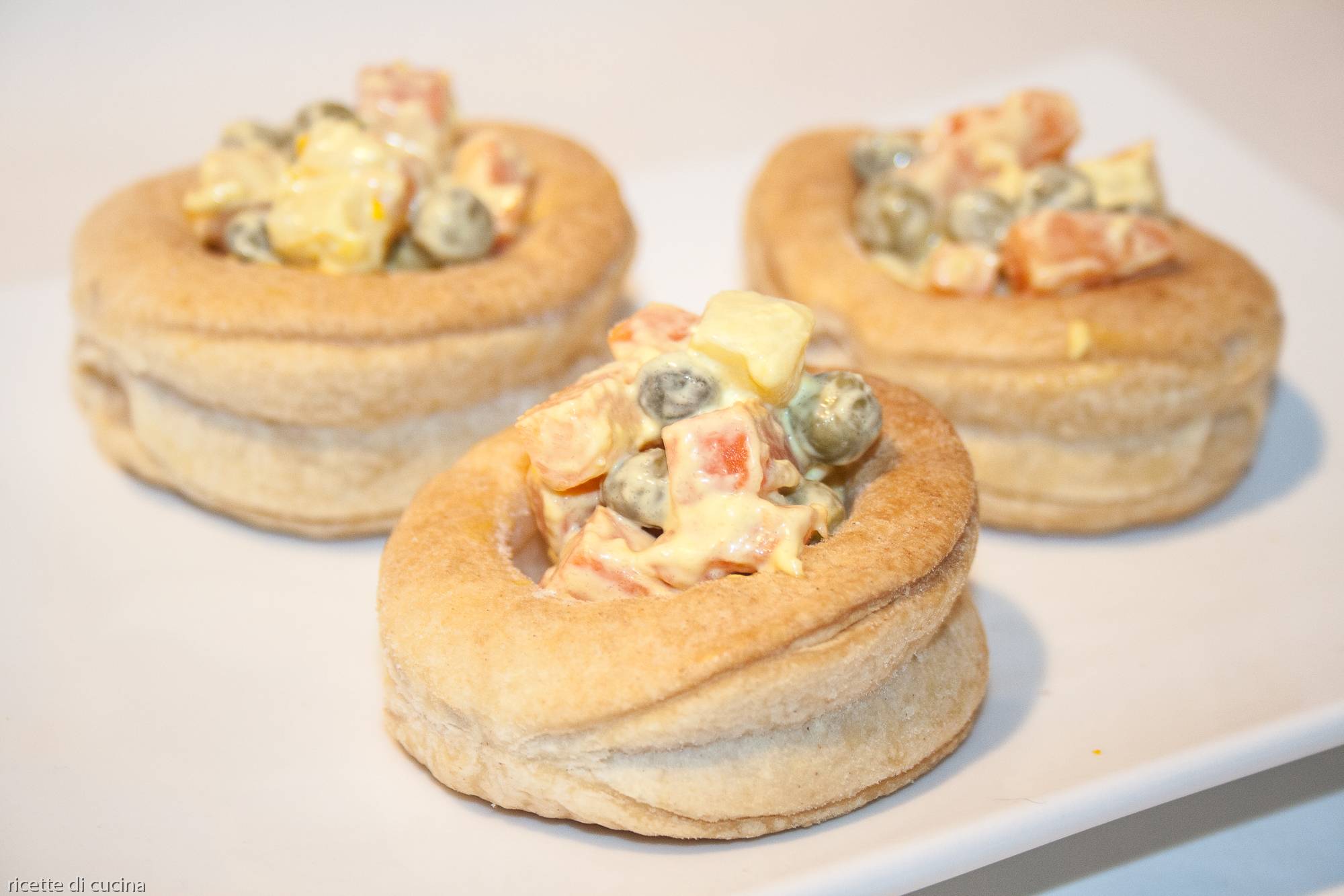 ricetta vol-au-vent insalata russa