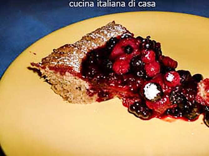 ricetta crostata torta integrale frutti bosco