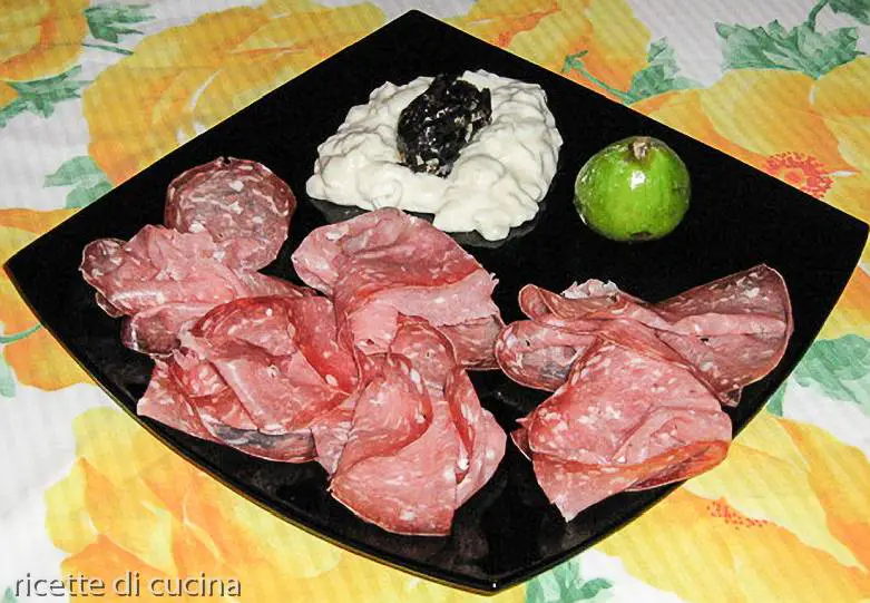 antipasto con fichi caramellati