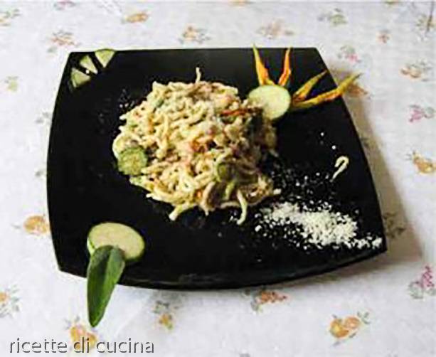 pasta carbonara zucchine
